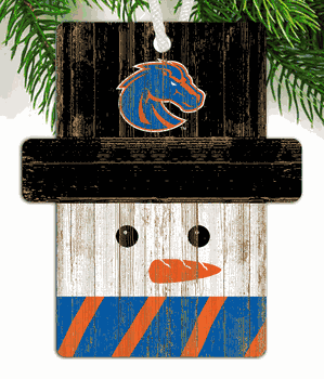 Boise State Broncos Snowman Ornament
