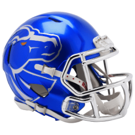 Boise State Broncos NCAA Mini Speed Football Helmet Blue Metallic