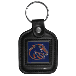 Boise State Broncos Square Leatherette Key Chain