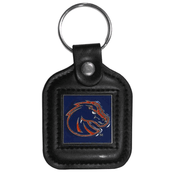 Boise State Broncos Square Leatherette Key Chain