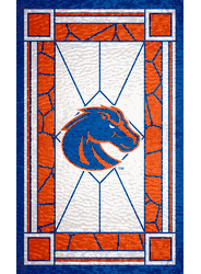 Boise State Broncos Stained Glass 11x19 Wood Sign