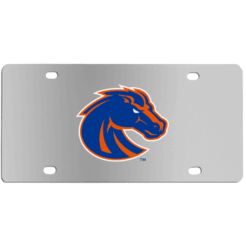 Boise State Broncos Steel License Plate Wall Plaque