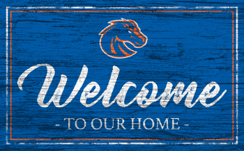Boise State Broncos Team Color Welcome 11x19 Sign