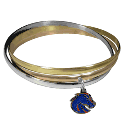 Boise State Broncos Tri-color Bangle Bracelet