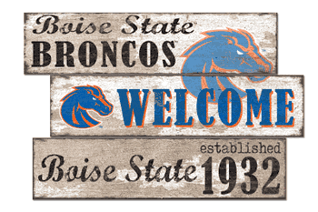 Boise State Broncos Welcome 3 Plank