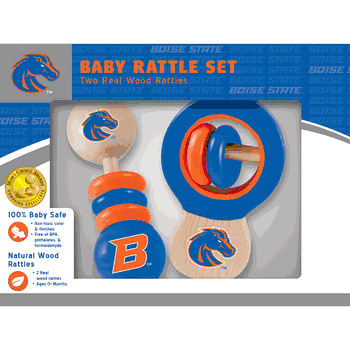 Boise State Broncos Wood Rattle Set