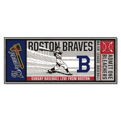 Boston Braves Ticket Runner Rug - 30in. x 72in.