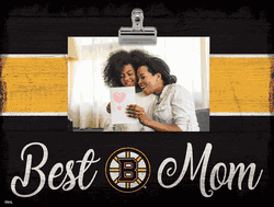 Boston Bruins 10" x 8" Best Mom with Stripe Clip Frame