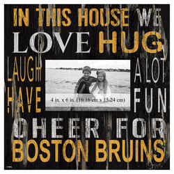 Boston Bruins 10x10 In This House Frame Sign