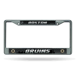 Boston Bruins  12" x 6" Chrome Frame With Decal Inserts