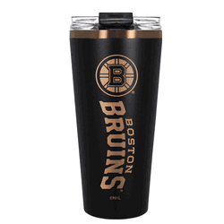 Boston Bruins 32oz Black and Copper Big Slim with Straw