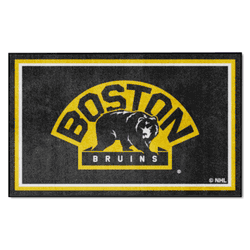 Boston Bruins 4ft. x 6ft. Plush Area Rug