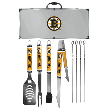 Boston Bruins 8 pc Logo BBQ Set