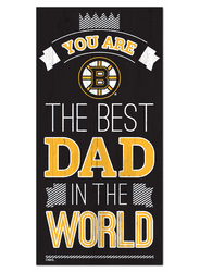 Boston Bruins Best Dad in the World 6x12 Sign