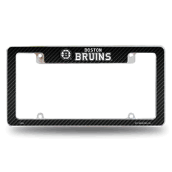 Boston Bruins Black 12" x 6" Chrome All Over Automotive License Plate Frame for Car/Truck/SUV