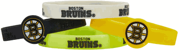 Boston Bruins Bracelets - 4 Pack Silicone