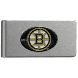 Boston Bruins Brushed Metal Money Clip