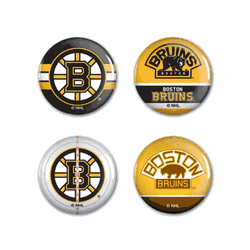 Boston Bruins Buttons 4 Pack - Special Order