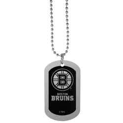 Boston Bruins Chrome Tag Necklace