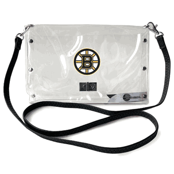 Boston Bruins Clear Envelope Purse STRAP