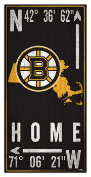 Boston Bruins Coordinate 6x12 Sign