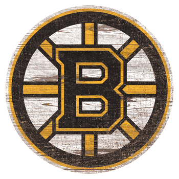 Boston Bruins Distressed Logo Cutout Sign