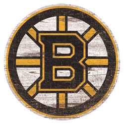 Boston Bruins Distressed Logo Cutout Sign