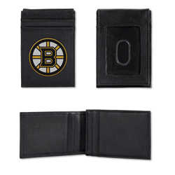 Boston Bruins  Embroidered Front Pocket Wallet - Slim/Light Weight