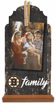 Boston Bruins Family Clothespin 6x12