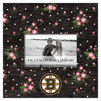 Boston Bruins Floral 10x10 Frame