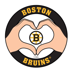 Boston Bruins Heart Hands Decal