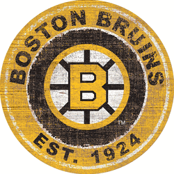 Boston Bruins Heritage 24" Distressed Round Sign