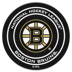 Boston Bruins Hockey Puck Rug - 27in. Diameter