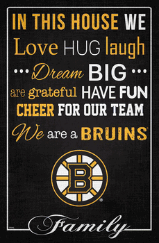 Boston Bruins In This House 17x26