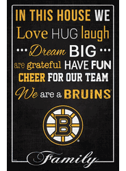 Boston Bruins In This House 17x26