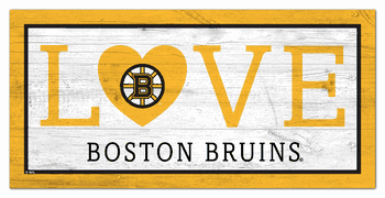 Boston Bruins Love 6x12 Sign
