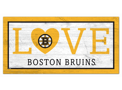 Boston Bruins Love 6x12 Sign