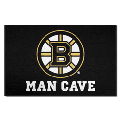 Boston Bruins Man Cave Starter Mat Accent Rug - 19in. x 30in.