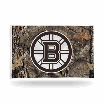 Boston Bruins / Mossy Oak Camo Break-Up Country Banner Flag (3X5)