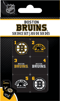 Boston Bruins NHL Dice Set