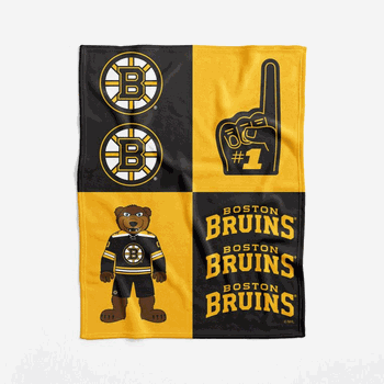 Boston Bruins NHL Domino Swaddle Blanket 40x50 inches