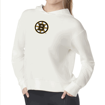 Boston Bruins NHL Kadi Waffle Hoodie Coconut Cream XL