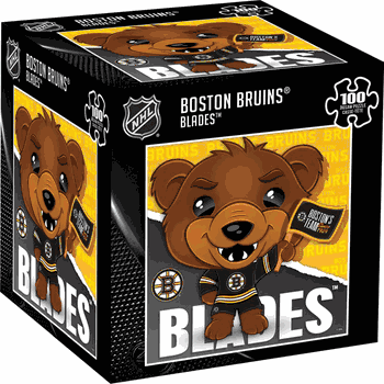 Boston Bruins NHL Mascot 100 Piece Square Puzzle