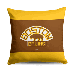 Boston Bruins NHL Vintage Logo Throw Pillow 18X18