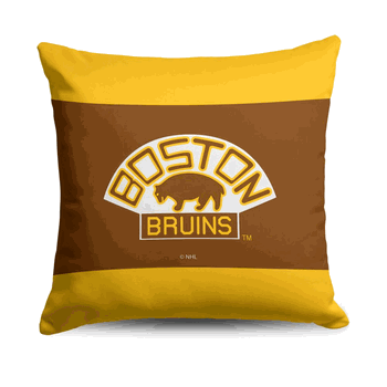 Boston Bruins NHL Vintage Logo Throw Pillow 18X18