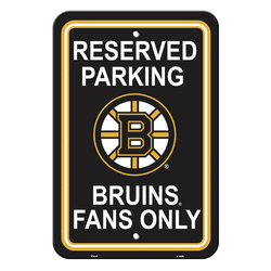 Boston Bruins Plastic Parking Sign