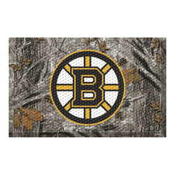 Boston Bruins Rubber Scraper Door Mat Camo