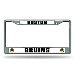 Boston Bruins Standard Chrome Frame with Plastic Inserts 12" x 6" Car/Truck Auto Accessory