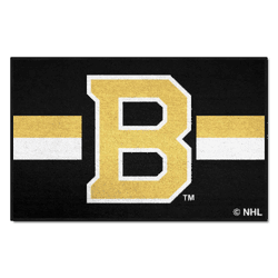 Boston Bruins Starter Mat Accent Rug - 19in. x 30in. Uniform Alternate Design