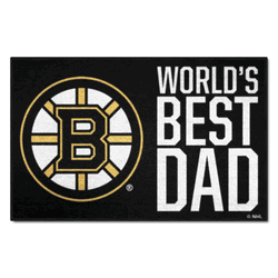 Boston Bruins Starter Mat Accent Rug - 19in. x 30in. World's Best Dad Starter Mat